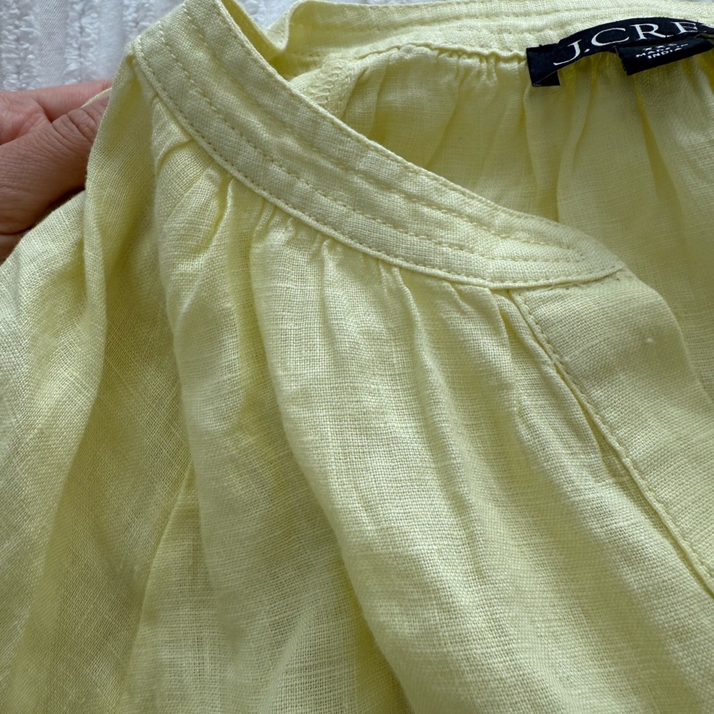 J. Crew Light Yellow Long Sleeve Dress - Picture 6 of 7